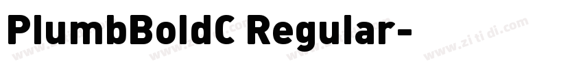 PlumbBoldC Regular字体转换